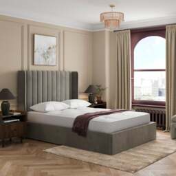 Alara Velvet Ottoman Bed - thumbnail 1