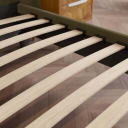 Alara Pleated Velvet Bed Frame - thumbnail 4