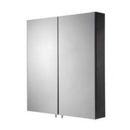 Dawley Steel Double Door Cabinet, Matt Black - thumbnail 3