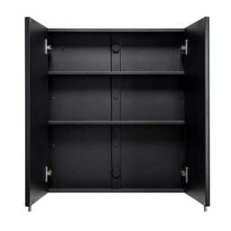 Dawley Steel Double Door Cabinet, Matt Black - thumbnail 5