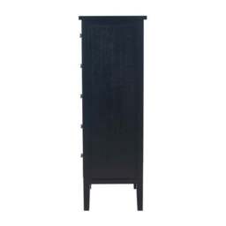 Pacific Chelmsford 5 Drawer Chest, Black Painted Pine - thumbnail 3