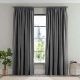 Newston Waffle 100% Cotton Slot Top Curtains - thumbnail 2