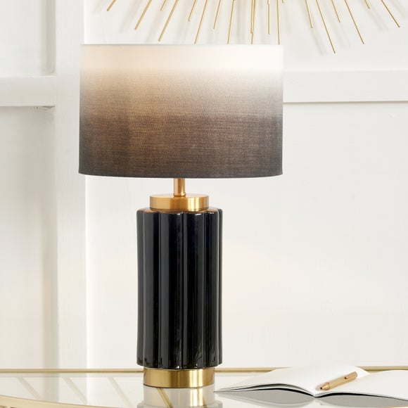 Lushan Scalloped Ceramic Table Lamp - image 1