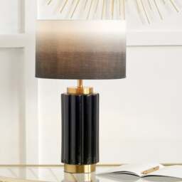 Lushan Scalloped Ceramic Table Lamp - thumbnail 1