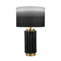 Lushan Scalloped Ceramic Table Lamp - thumbnail 2