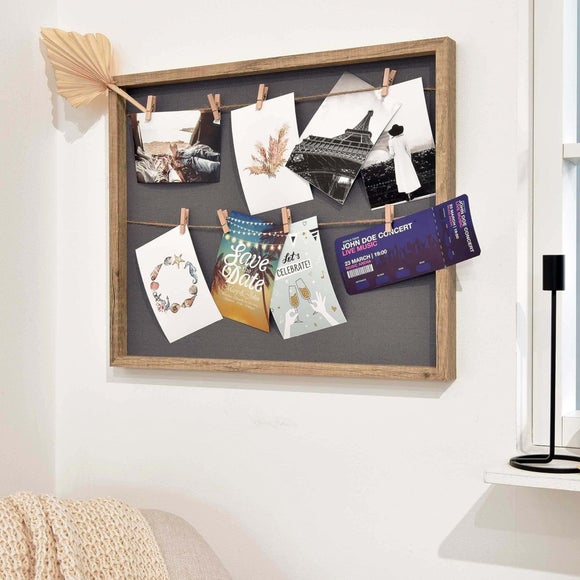 Nielsen 8 Picture Wooden Collage Clip Multi Photo Frame - image 1