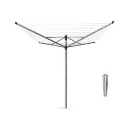 Brabantia 4 Arm Lift-O-Matic Rotary Washing Line with Ground Spike, 50m - thumbnail 2