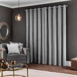 Genoa Chenille Blackout Eyelet Curtains - thumbnail 4