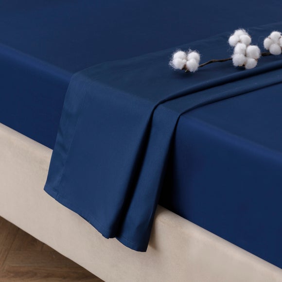 Dorma Smooth & Soft 300 Thread Count 100% Cotton Sateen Flat Sheet - image 1