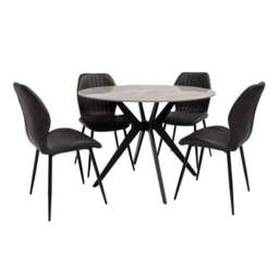 Tulsa Round 4 Seater Dining Table - thumbnail 4