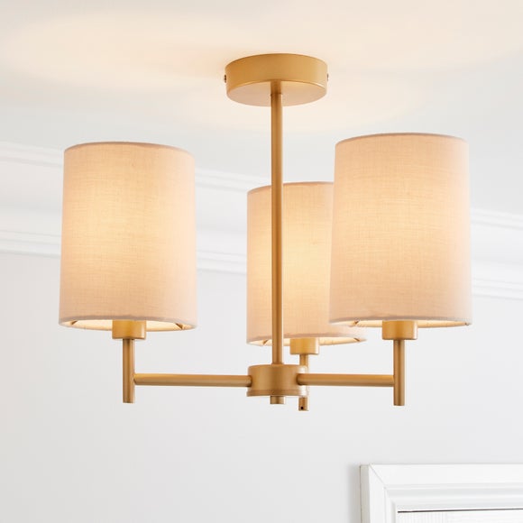 Prescot 3 Light Semi Flush Ceiling Light - image 1