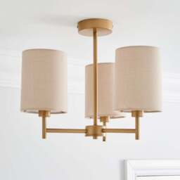 Prescot 3 Light Semi Flush Ceiling Light - thumbnail 2
