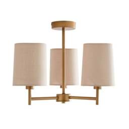 Prescot 3 Light Semi Flush Ceiling Light - thumbnail 5