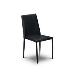 Jazz Set of 4 Dining Chairs, Faux Leather - thumbnail 2