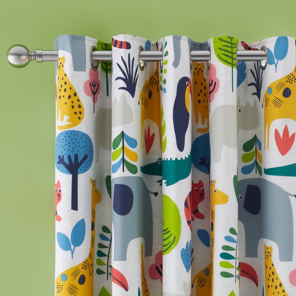 Elements Jungle Blackout Eyelet Curtains