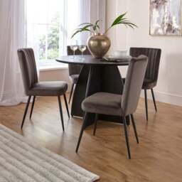 Taylor Dining Chair, Velvet - thumbnail 2
