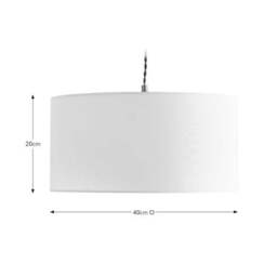 Zenna Shallow Drum Lamp Shade - thumbnail 3