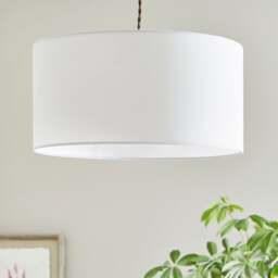 Zenna Shallow Drum Lamp Shade - thumbnail 1