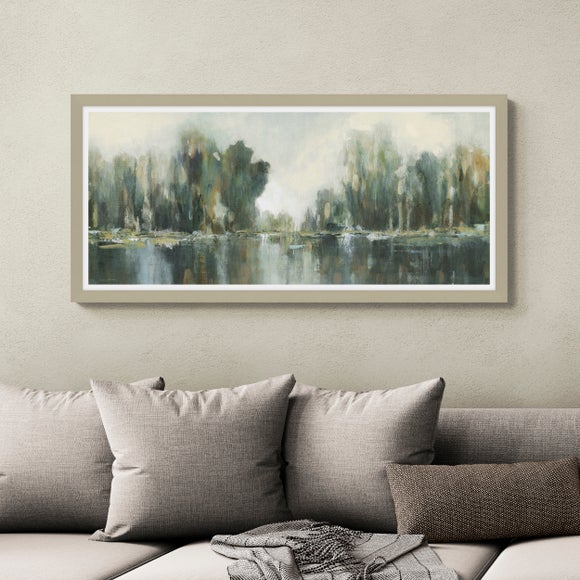 Verdant Treeline Framed Print - image 1