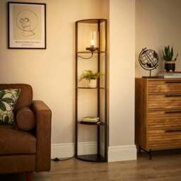 Keates Corner Shelved Floor Lamp - thumbnail 2