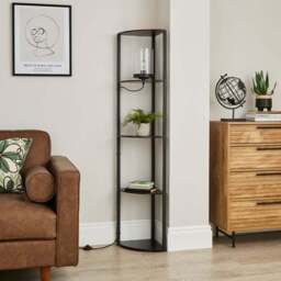 Keates Corner Shelved Floor Lamp - thumbnail 3