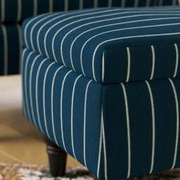 Charnwood Pinstripe Storage Footstool - thumbnail 4