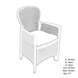 Trabella Sicily Set of 2 Chairs - thumbnail 4