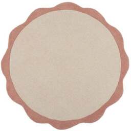 Bonnie Scallop Border Wool Round Rug - thumbnail 5