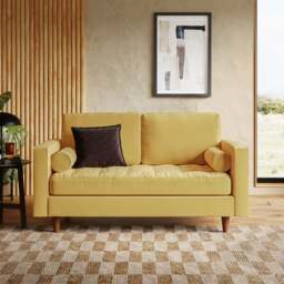 Zoe Casual Sit Velvet 2 Seater Sofa - thumbnail 1
