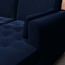 Zoe II Velvet Corner Storage Sofa Bed - thumbnail 4