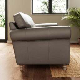 Flori Classic Leather 2 Seater Sofa - thumbnail 2
