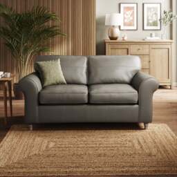 Flori Classic Leather 2 Seater Sofa - thumbnail 1
