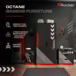 X Rocker Octane 3 Piece Bedroom Set - thumbnail 2
