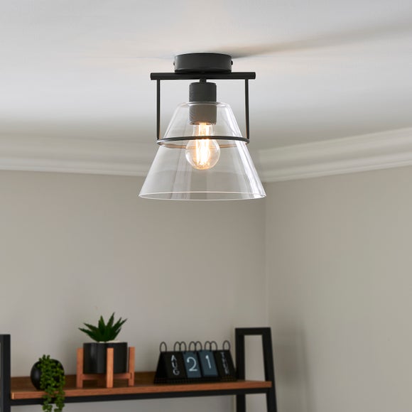 Valdez Industrial Flush Ceiling Light - image 1