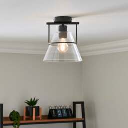 Valdez Industrial Flush Ceiling Light - thumbnail 1