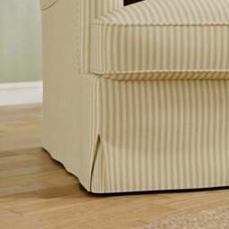 Beatrice II Rutland Stripe Fixed Loose Cover Snuggle Chair - thumbnail 5