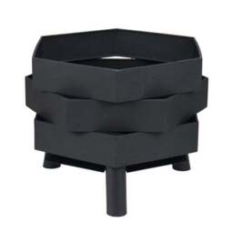 Charles Bentley Hexagonal Steel Modern Firepit - thumbnail 5