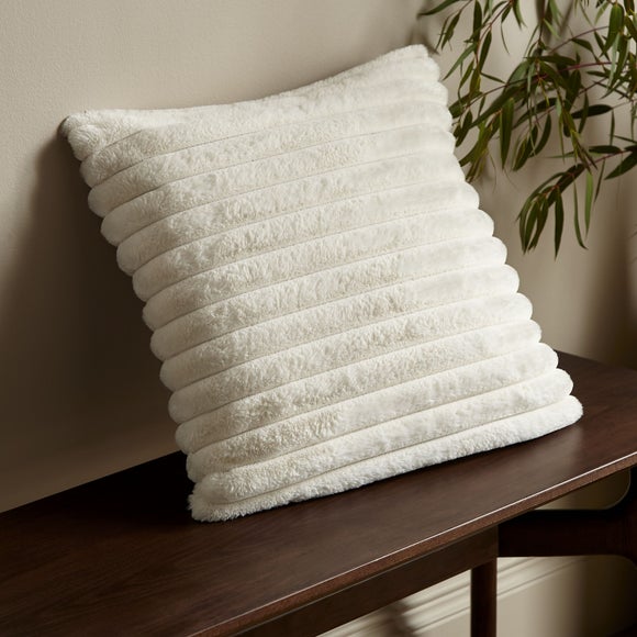 Catherine Lansfield Cosy Ribbed Square Cushion - image 1