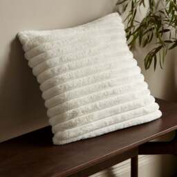 Catherine Lansfield Cosy Ribbed Square Cushion - thumbnail 1