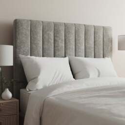 Luxury Chenille Vertical Stripe Headboard - thumbnail 1