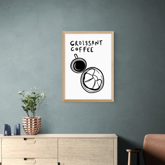 East End Prints Croissant Coffee Print by SimplyExtraJordanary - image 1