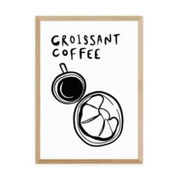 East End Prints Croissant Coffee Print by SimplyExtraJordanary - thumbnail 2