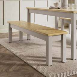 Olney 6 Seater Dining Table and Bench Set - thumbnail 3