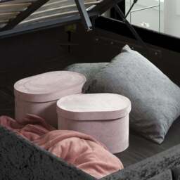 Hannover Crushed Velvet Ottoman Bed Frame - thumbnail 4