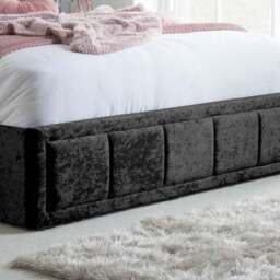 Hannover Crushed Velvet Ottoman Bed Frame - thumbnail 5