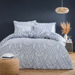 Global Ikat 100% Cotton Duvet Cover & Pillowcase Set - thumbnail 3