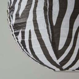 Zebra Print Easy Fit Round Pendant Shade - thumbnail 3