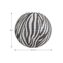 Zebra Print Easy Fit Round Pendant Shade - thumbnail 4