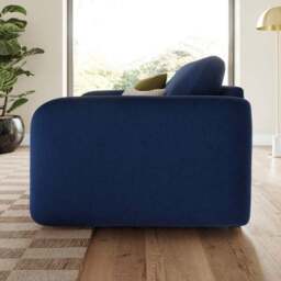 Luca Matte Soft Velvet Snuggle Chair - thumbnail 2