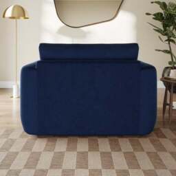 Luca Matte Soft Velvet Snuggle Chair - thumbnail 3